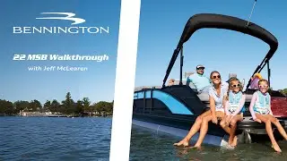 2025 Bennington 22MSB M Series Walkthrough with Jeff McLearen // River Valley Marine