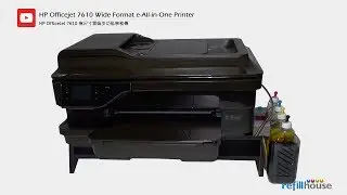 1000 ml CISS with HP Officejet 7610, 7612  + Balance system + Horizontal guide