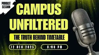 Campus Unfiltered Podcast : Why Don't We Talk About It ? Breaking the Mental Health Stigma On Campus