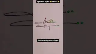 A Letter signature style | How to sign the Letter A #shorts