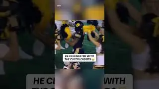 That time Jaydn Ott decided to celebrate with the cheerleaders 😂
