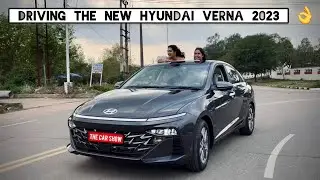 Driving the new Hyundai Verna 2023 🔥 First Impressions - Checked ADAS, LaneAssist & much more!