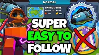 Vortex Normal Tutorial || No Monkey Knowledge, No Abilities || Spring Spring (BTD6)