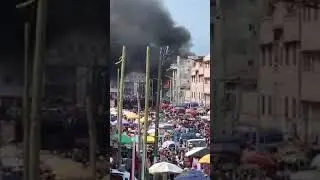 Fire Outbreak around Mokola, Accra