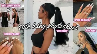 vlog | prepare with me for my 20th bday photoshoot