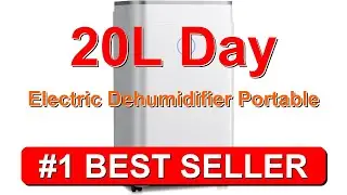 20L Day Electric Dehumidifier Portable Mobile Dehumidifier with Digital Humidity Displa - B0DZC348XB