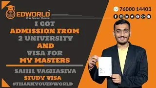 Sahil Vaghasiya | Study Abroad | Germany | Study Visa | Edworld Education | #thankyouedworld |