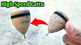 Lakdi Ka Lattu Kaise Banaye | How To Make Wooden Beyblade | Wooden Lattu