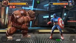 JUGGERNAUT versus CAPTAIN AMERICA | 1V1 FIGHT | MARVEL CONTEST OF CHAMPIONS