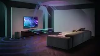 buka-kotak dan uji-bunyi SHARP HT-SBW53121 soundbar 3.1.2 Dolby Atmos & dts X
