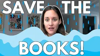 Наш дом затопило, и мне пришлось спасать свои книги 😭📚
