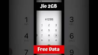 Jio 2GB Free Data Code 2025 #freedata #jio #technicalydvg