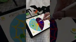 Free app. ArtLoop! 🕷️ Spooky vibes loading&hellip;Drawing more Halloween motis in ArtLoop 🎃🕸️