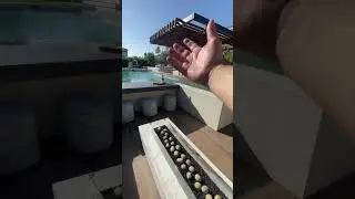 Here&rsquo;s why you need a sunken fire pit in your pool! 🔥 #pool #firepit #backyard #luxuryhome