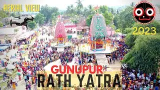 Rath Yatra at Gunupur 🙏| 4K Drone view😍| ରଥ ଟଣା 2023 | ଜୟ ଜଗନ୍ନାଥ