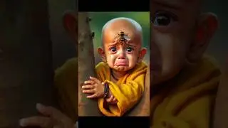 little monk so cute baby 😘😘 #youtubeshorts #video #shorts #short #cute #trending #like