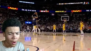 UNCLE JAMES STILL GOT IT! REACTING TOO Lakers vs Nuggets Full Game Highlights | FreeDawkins