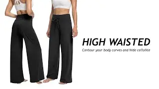 Women's Soft Wide-Leg Lounge Pants, Comfortable Everyday Wear