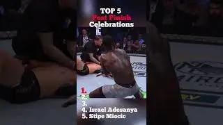 Top 5 post fight celebrations in UFC #boxing #mma #ufc #explore #fight #fighting #wrestling #shorts