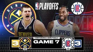 DENVER Nuggets vs. LA Clippers GAME 7 | NBA LIVE SCOREBOARD and PLAY by PLAY