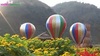 Khám phá vườn hoa Happy Land Mộc Châu