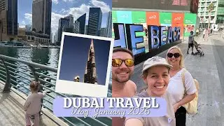 Dubai Family Holiday 🇦🇪 | Hilton JBR, Burj Khalifa, Atlantis Saffron Buffet & Amazing Food!