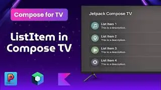 ListItem in Jetpack Compose for Android TV | Compose for TV | Android TV | Compose Multiplatform