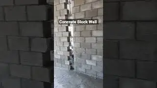 Concrete Block Wall Finishing  #blockchain #block #wall #concrete #civil #engineer #viral #shorts