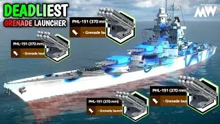 Modern Warships PHL-191 with FS Richelieu🔥 Most Powerful Grenade launcher ☠️