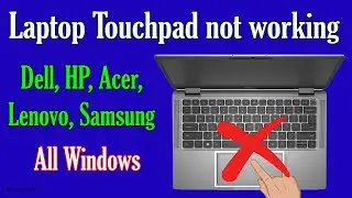 How to fix Laptop mouse touchpad not working || Dell Laptop Touchpad Not Working (Updated 2025)