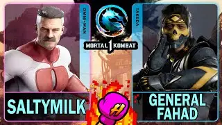 MK1 Saltymilk (OMNI-MAN) VS General Fahad (TAKEDA)🥊Mortal Kombat 1🥊4K 60ᶠᵖˢ