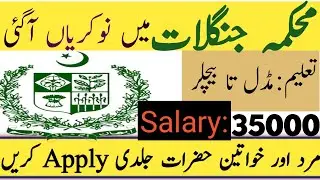 New Punjab Wildlife And Forest Department Jobs 2023|| Forest Department Jobs 2023||New Govt Jobs