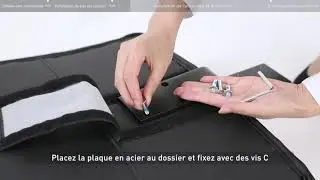Vid&eacute;o d'installation|Comment assembler la chaise de bureau HBADA (en cuir)(HDNY166BM)