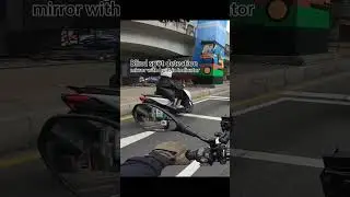 Motorcycle BSD working blind spot detection system 79G microwave radar lane change assist
