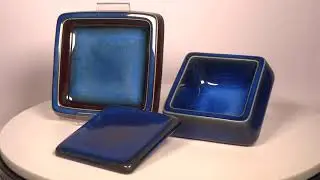 GUSTAVSBERG SVEN JONSON LAGUN - BLUE DISH BOWL TRAY -  MID CENTURY MODERN