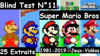 Blind Test N&deg;11 - Jeux-Vid&eacute;os Super Mario Bros 1981-2019 Nintendo (25 Extraits) [1]