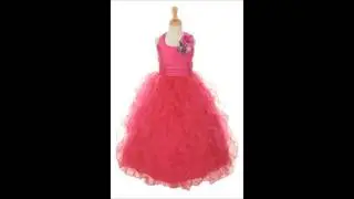 Style CC1175 : Pageant FlowerGirl Dress Ruffled Gown
