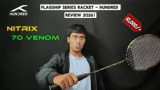 Hundred Nitrix 70 Venom Review 🎯! Most expensive Racket by Hundred 😮!