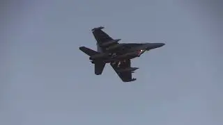 RAAF Boeing EA-18G Growler on approach to RAAF Base Darwin.