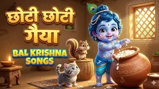 छोटी-छोटी गैया 🐄 | छोटे-छोटे ग्वाल 🦚 | नटखट कृष्ण का प्यारा बालगीत