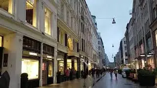 Expensive Shops Street in  Hamburg Germany 