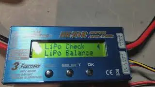 Showing unbalanced/balanced lipo battery