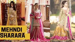 Mehndi sharara dress designs| Mehndi bridal sharara |pakistani mehndi designer dress