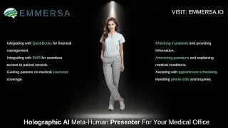 AI Virtual Assistant Emmersa - World's first and only AI Avatar Medical /Assistant/Presenter