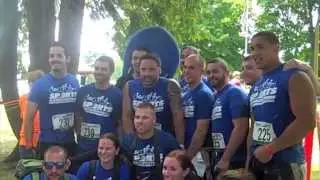 Shane Runs the Gauntlet with Teammates