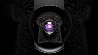 Satisfying ASMR Toast Spread - Spiral Galaxy #asmr #satisfying #veo3 #shorts #ai #aiart