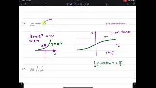 2.6 #35 Stewart Calculus. A Limit at Infinity with Arctangent