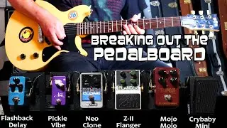 Breaking out the pedal board for the first time in a while & &pound;120 LP Jr!