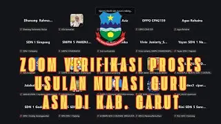 ZOOM PROSES USULAN MUTASI GURU PNS DI KAB. GARUT