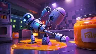 Five Little Robots on the Run | Fun Robot Adventure | Nursery Rhymes & Songs